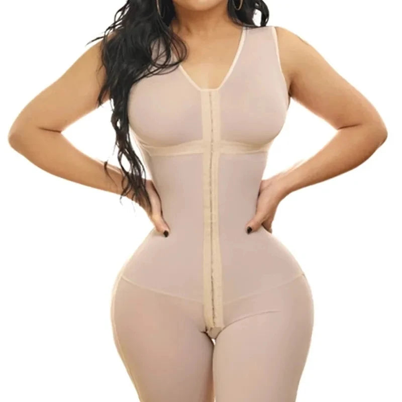 Fajas Colombian Girdle Waist Trainer Butt Lifter Shapewear Women Tummy Control Body Shaper Front Hooks Sheath Buttocks lLfts
